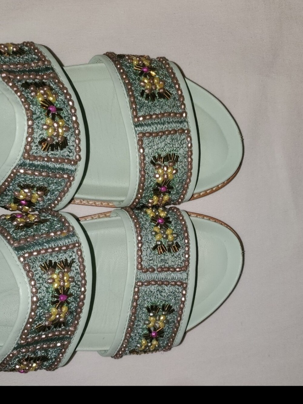 Sam Edelman Sandals Size 10 Leather Sandals Size 10 Sam Edelman Otto Sandal Mint - Picture 11 of 12